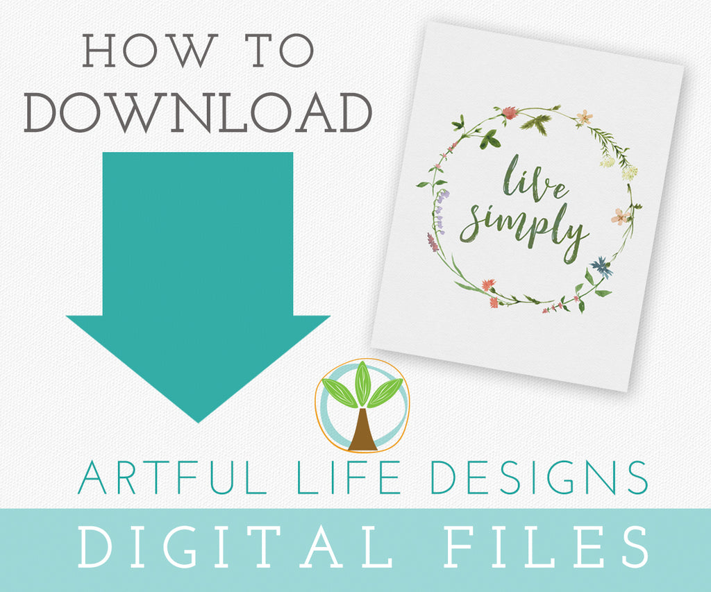 How to Download Your Artful Life Digital Files