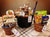 Three Boo Baskets filled with various treats, candy & goodies from Artful Life Designs.