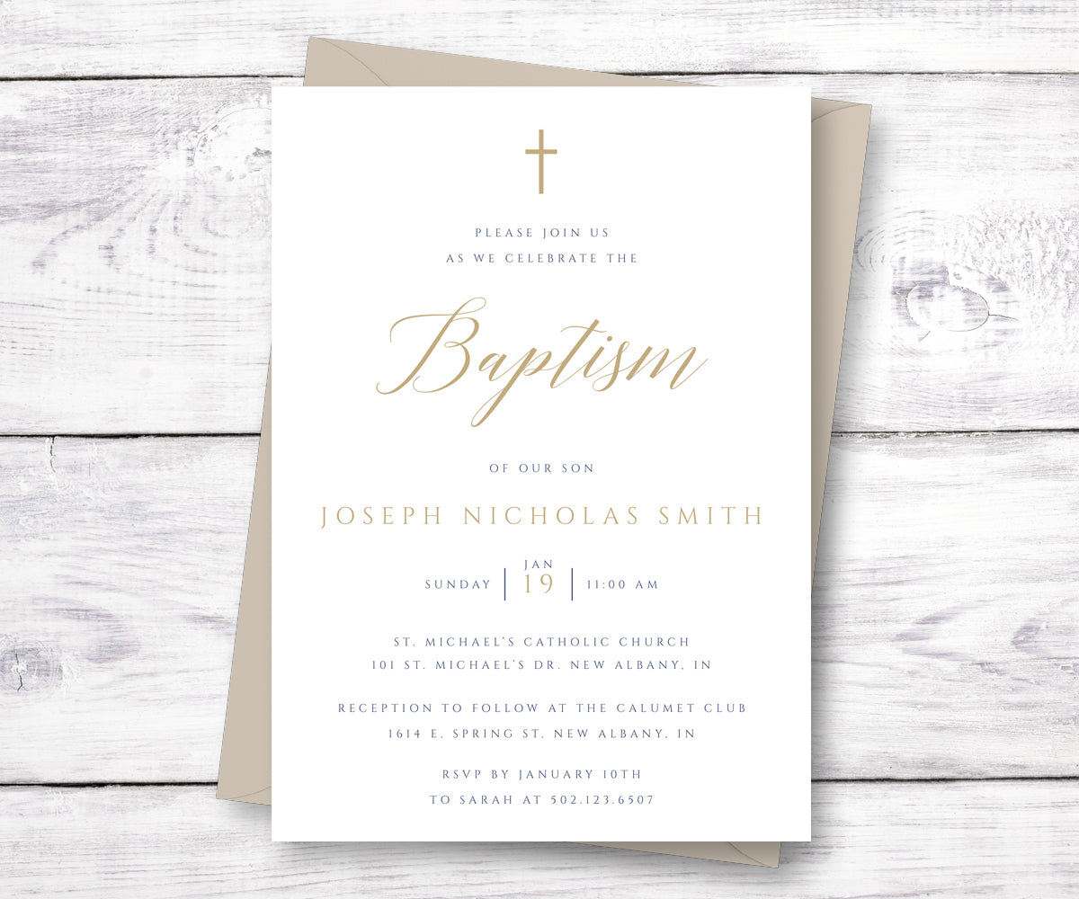 Baptism & First Communion Stationery