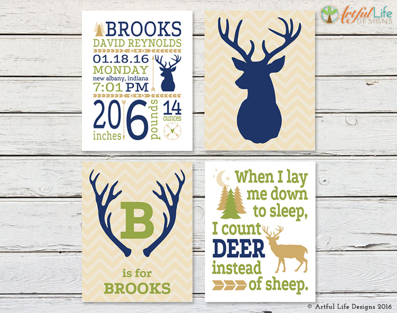 New Baby Gifts | Printable Birth Stat Art & Keepsake Wall Decor