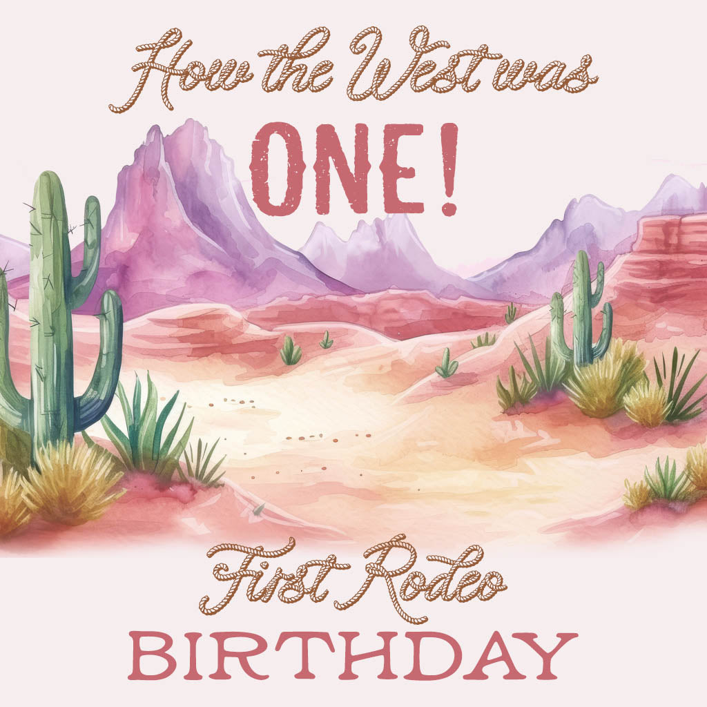 How the West was ONE | Cowgirl Birthday Party | DIY Templates & Printables
