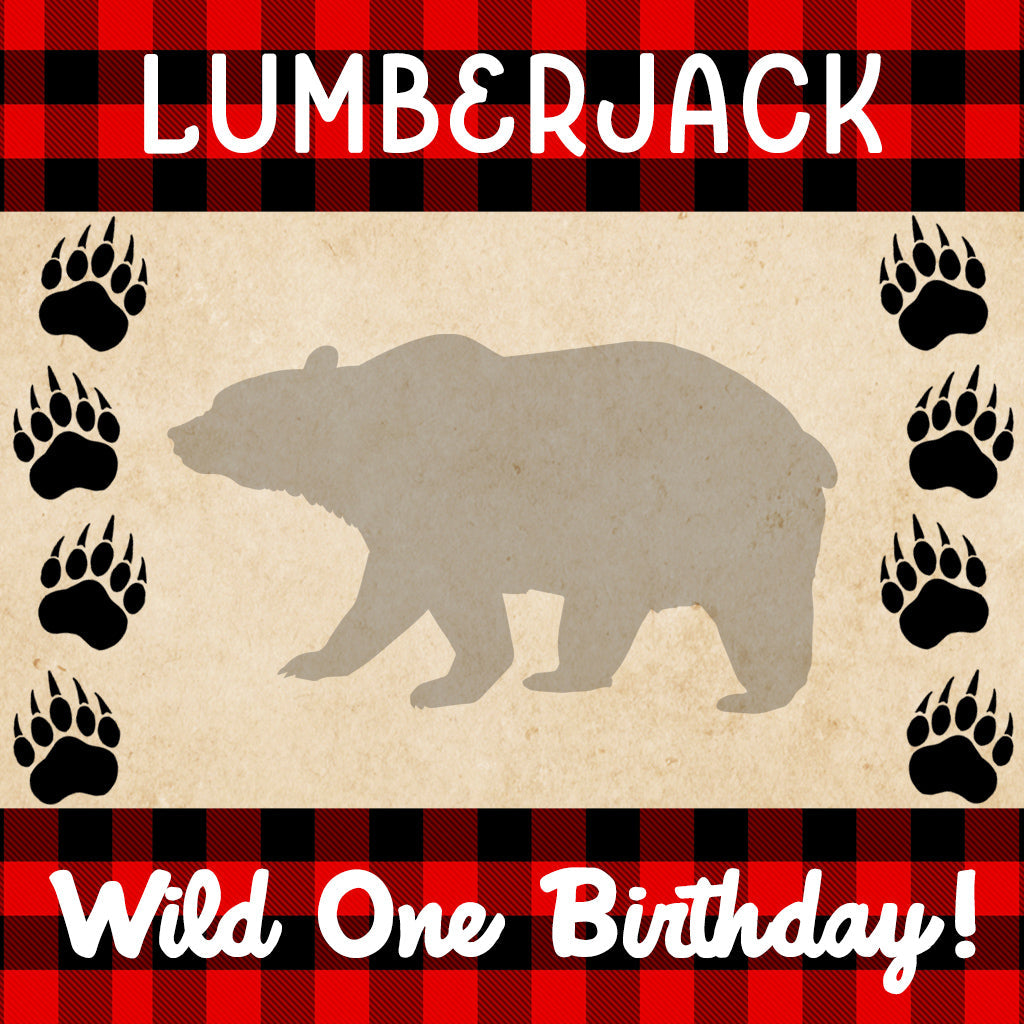 Lumberjack Wild One Birthday