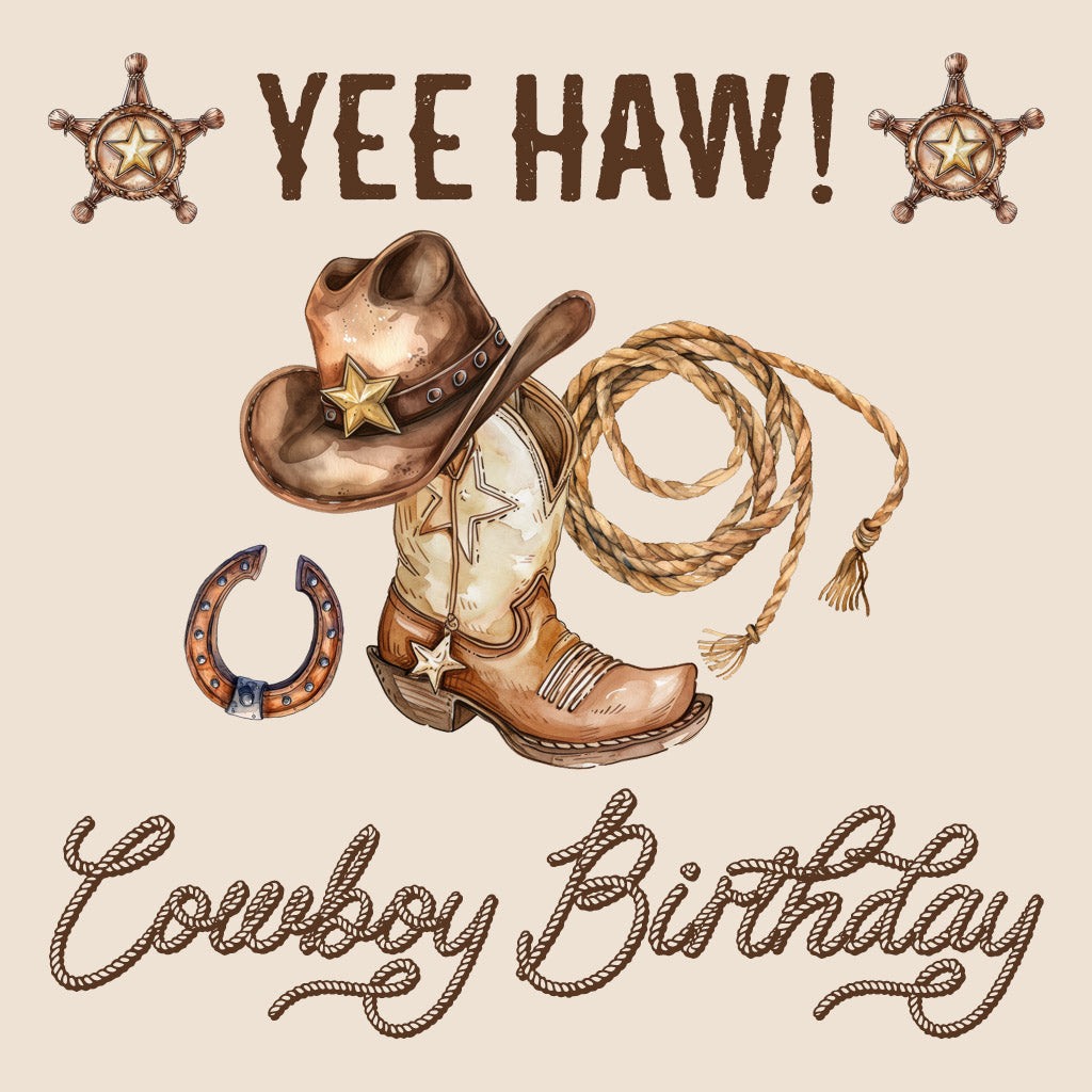 Cowboy Birthday Party | DIY Templates & Printables | Western Birthday Decor
