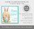 Square Easter Tag editable template featuring a cute bunny with his prize Easter egg and a Happy Easter message.