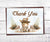 Cowboy first rodeo birthday thank you card with western font and cute baby pony.