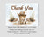 Cowboy first rodeo birthday folded thank you card template with western font and cute baby pony.