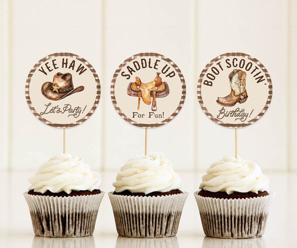 cowboy-birthday-cupcake-toppers-2-round-editable-template-western-artful-life-designs