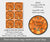 Download options for round Halloween favor tags with a cute witchy cat and celestial accents.