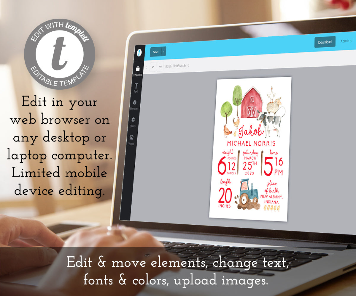 edit online farm birth stats template