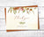 Fall floral wedding or shower thank you card.