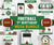 Football first birthday, first year down, mega bundle of printables and editable templates.