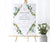 Botanical greenery first communion welcome sign on easel.