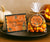 Halloween food card and round favor tag bundle with a witchy cat, moon & stars.