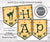 Happy Halloween banner instant download with black cats, cauldron, whimsical hearts and potion bottle.
