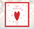 Happy Valentines Day square gift tag.