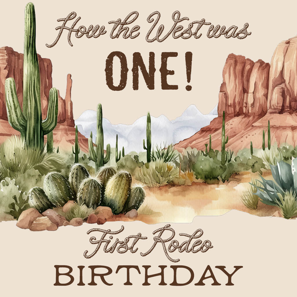 How the west was one first rodeo birthday collection of templates and printables.