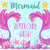 Mermaid Birthday Bash collection of temmplates and printables.