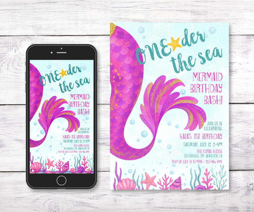 oneder-the-sea-first-birthday-invitation-template-mermaid-birthday-bash-artful-life-designs