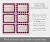 paper saving download option for pink buffalo plaid food label template