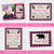 pink plaid wild one birthday sign and card templates.