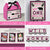 pink plaid wild one birthday labels and banner templates.