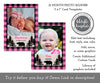 pink buffalo plaid wild one first year photo banner editable template