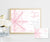 Pink snowflake diaper raffle sign and card baby shower game.