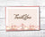 Pink western birthday folded thank you card.