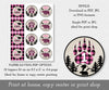 paper saving download option for pink buffalo plaid wild one birthday cupcake toppers