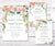 Pink and yellow floral wedding invitation suite including wedding invitation, rsvp card, and details card.