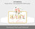 Instant download Baby in Bloom table centerpiece in faux gold and watercolor roses – ready-to-print girl baby shower decoration.