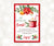 Rectangular poinsettia and holly christmas hot chocolate bomb tag.