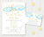 Twinkle twinkle little star blue and gold baby shower invitation and books for baby card.
