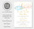 Twinkle little star blue, pink and gold gender reveal invitation editable template.