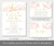 Twinkle, twinkle little star pink and gold baby shower invitation with books for baby and thank you cards.