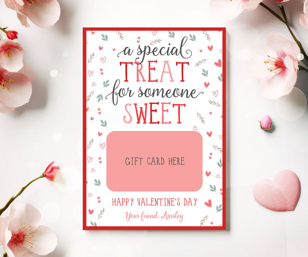 Valentine gift card holder, a specail treat for someone sweet.