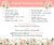 Product list for baby in bloom baby shower printables with floral design.