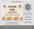 Western cowboy birthday sign 10x8 editable template.