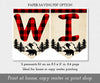 paper saving download option for lumberjack buffalo plaid wild one birthday banner template