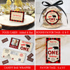 lumberjack buffalo plaid, wild one birthday party tag and label templates