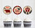 Wild ONE buffalo plaid cupcake toppers with bears and bear paws.