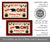 Wild ONE buffalo plaid birthday gable treat box label templates.