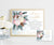 Winter Christmas baby shower diaper raffle game sign and entry ticket with pink and gold holiday ornaments and greenery.