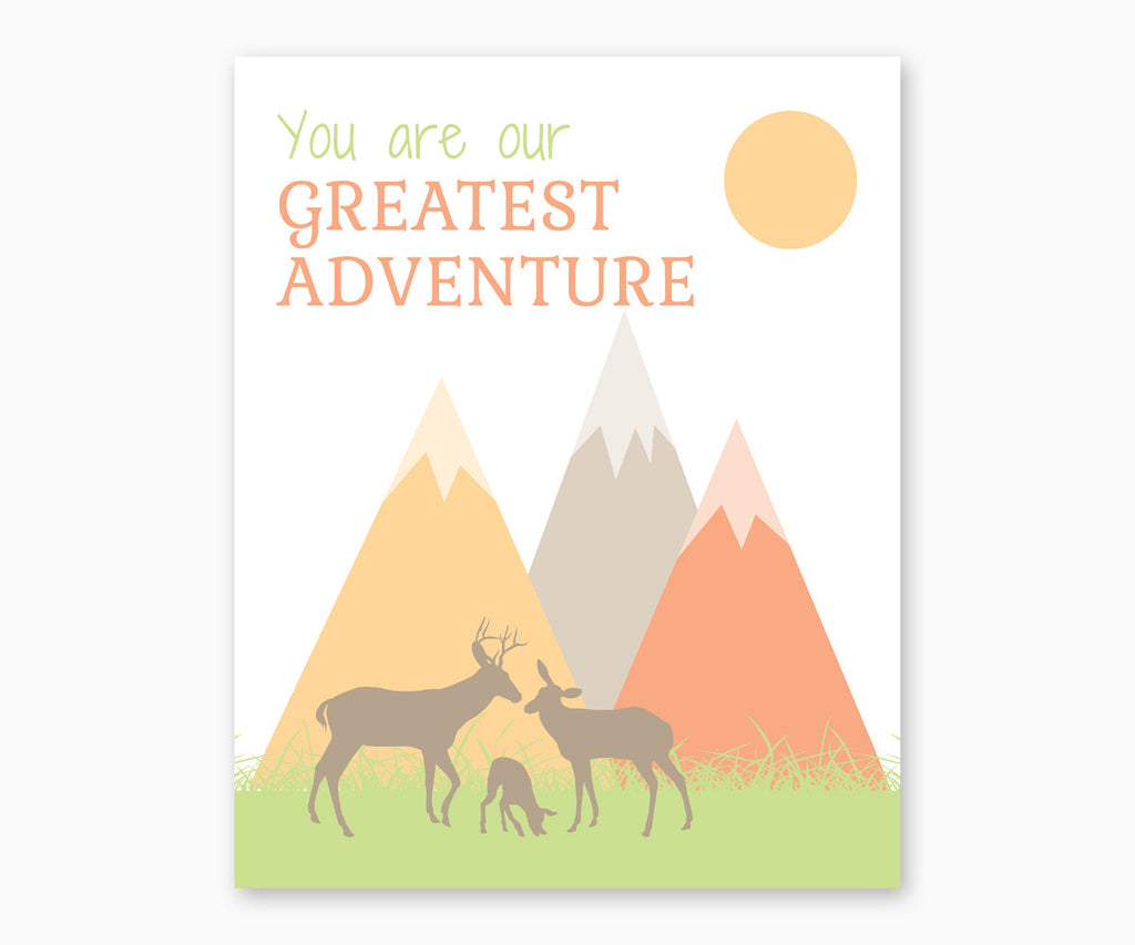 You Are Our Greatest Adventure Nursery Wall Art