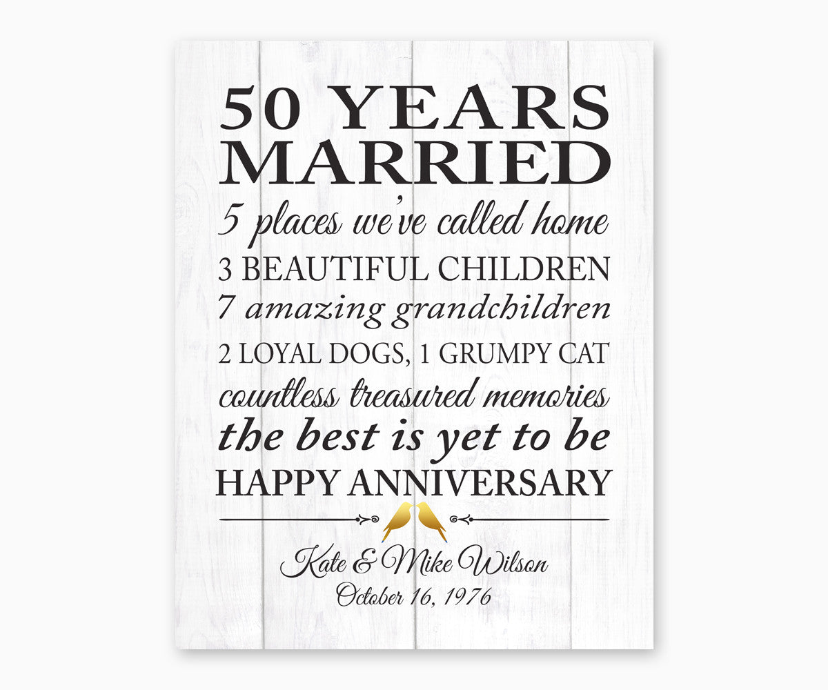 50th Wedding Anniversary Lovebirds Custom Tote Bag