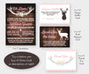 Oh Deer Baby Shower invitation, books for baby, diaper raffle and thank you card templates