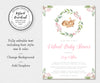 5 x 7", Deer Baby Shower Invitation, Editable Template, Virtual Baby Shower, Social Distancing Shower, Long Distance Shower, Instant Download
