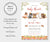 Woodland Baby Shower Invitation Set, Editable Templates, Diaper Raffle, Books for Baby, Thank You