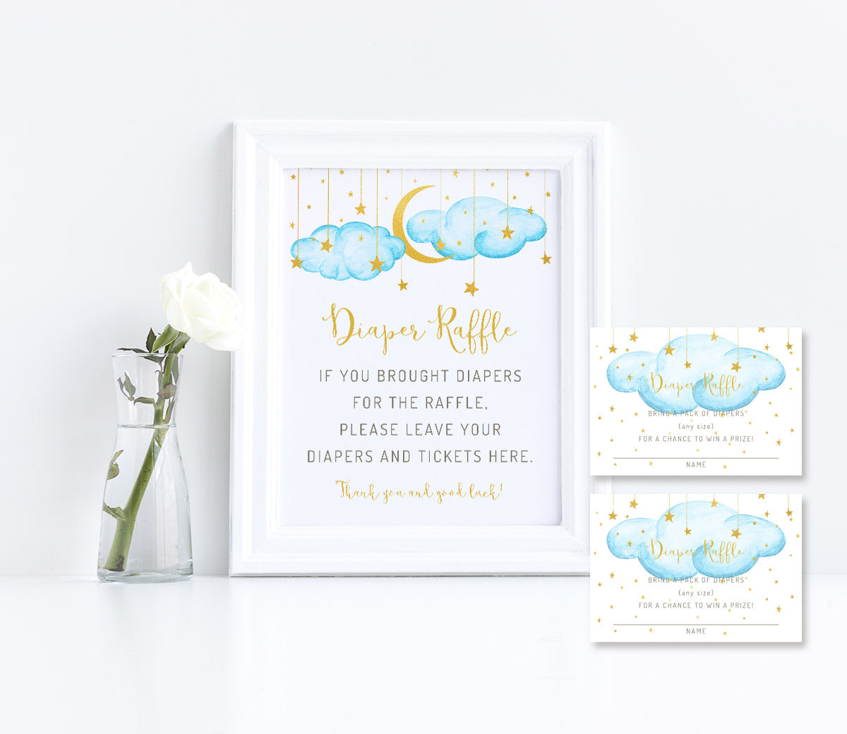 Blank Diaper Raffle Ticket