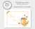 Bee baby shower thank you card is a fully editable template, edit text, add background and graphics.